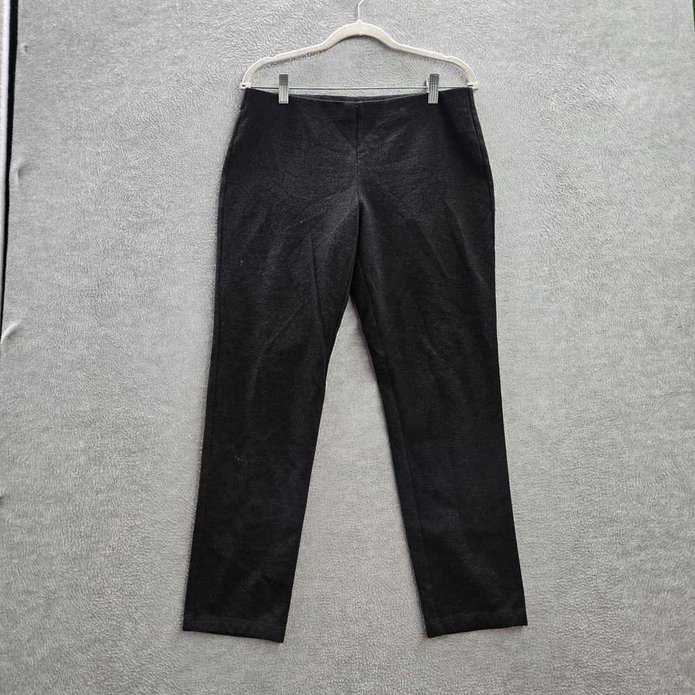 Eileen Fisher Women Pants Medium Gray Straight Mid Rise Spandex‎ 27 in Inseam